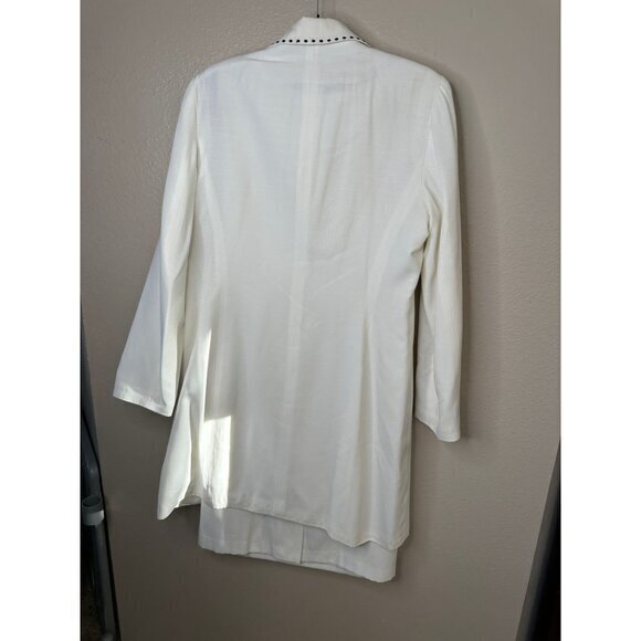 SOLD    Norton McNaughton‎ Women's White Jacket & Dress Set size 10 2 piece set - Picture 8 of 16